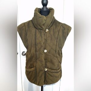 Free People Dark Olive Women's Vest